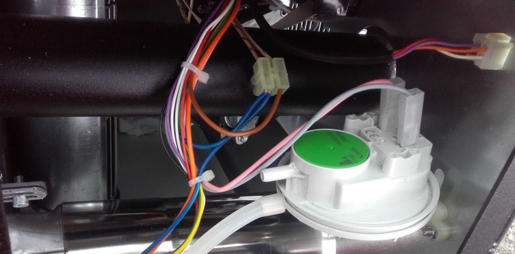 Pressostat d'un poêle à granulés